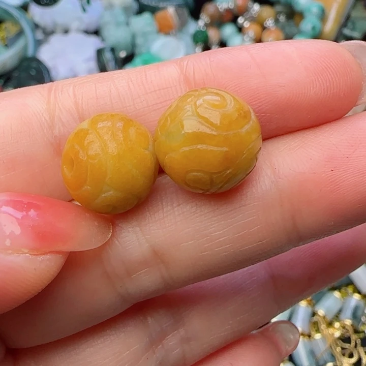 翡翠颈饰未镶嵌天然A货66