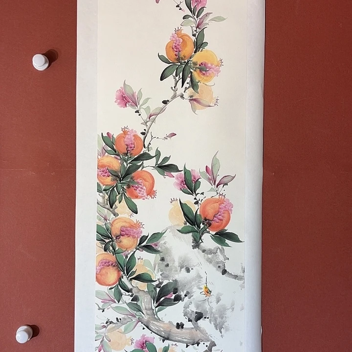 国画听兰老师花鸟