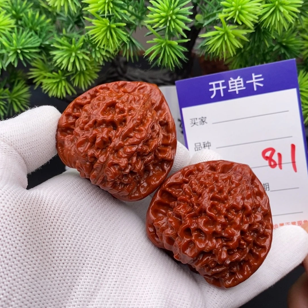 文玩核桃把件48官帽811