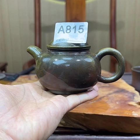戬谷龙窑坭兴陶柴烧茶壶815