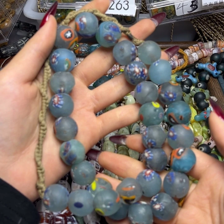 玻璃颈饰4622 琉璃一条