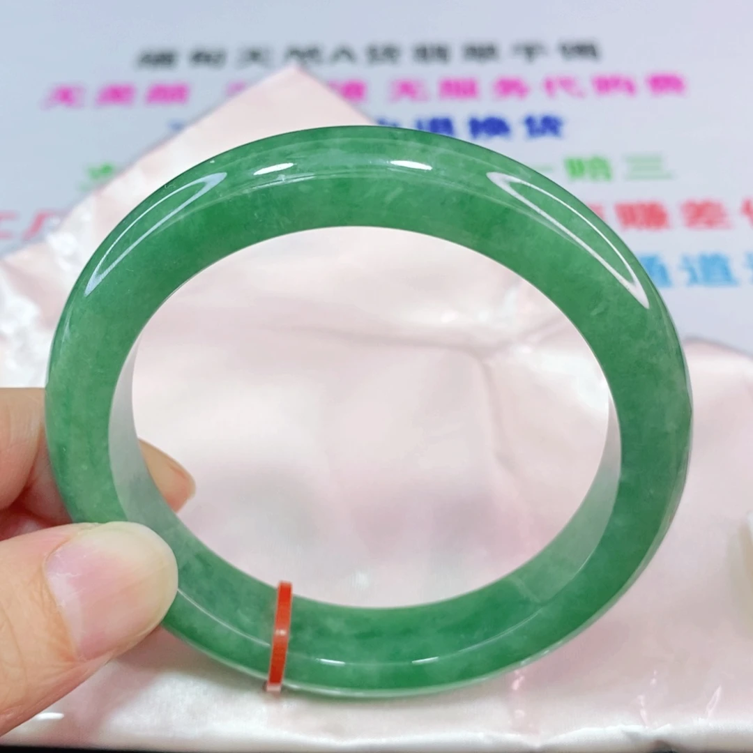 未镶嵌手镯翡翠58.4圈口正圈