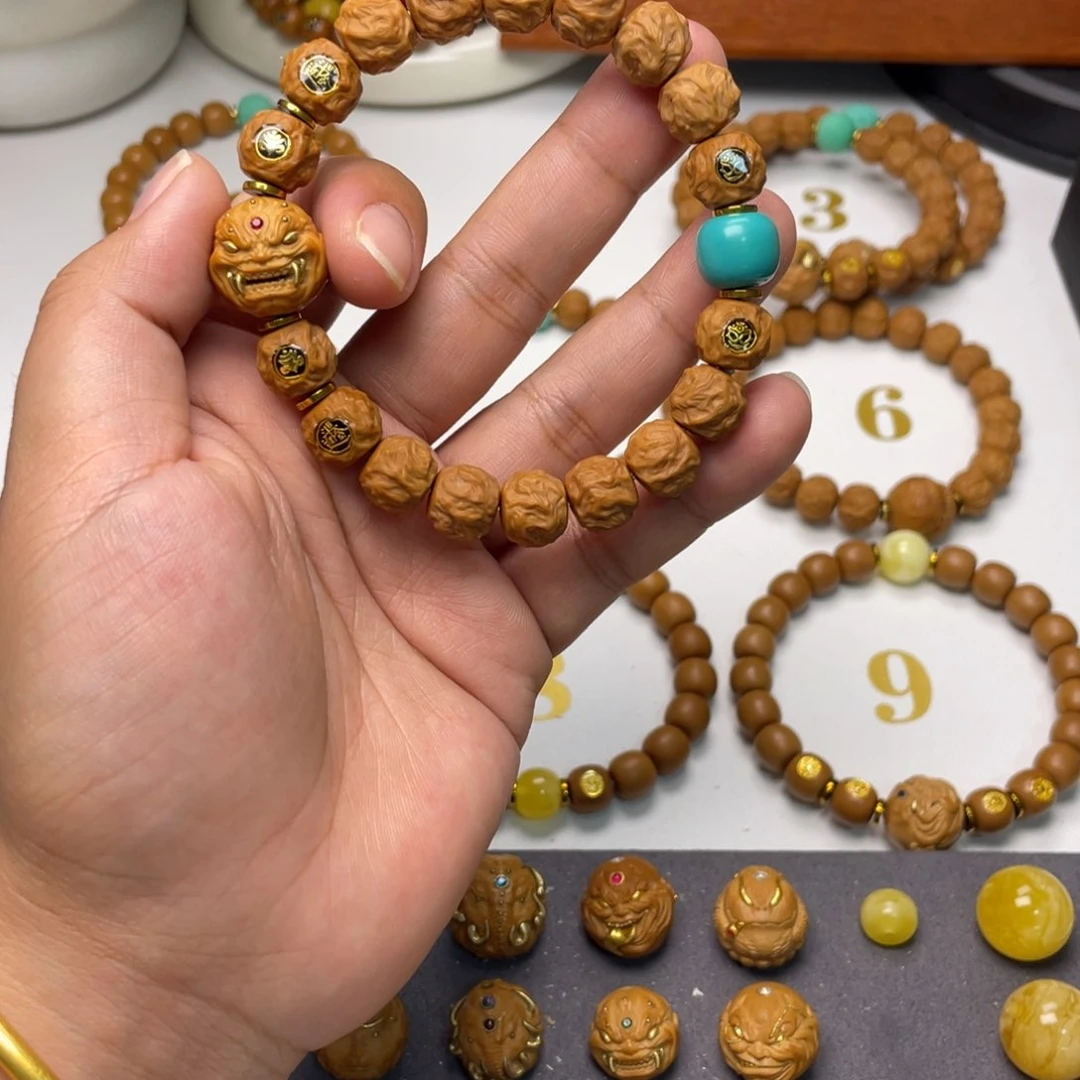 猴头核桃手串跑**停龙蛇➕六标➕双配