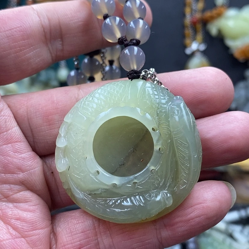 【闪购商品】蛇纹石玉吊坠未镶嵌