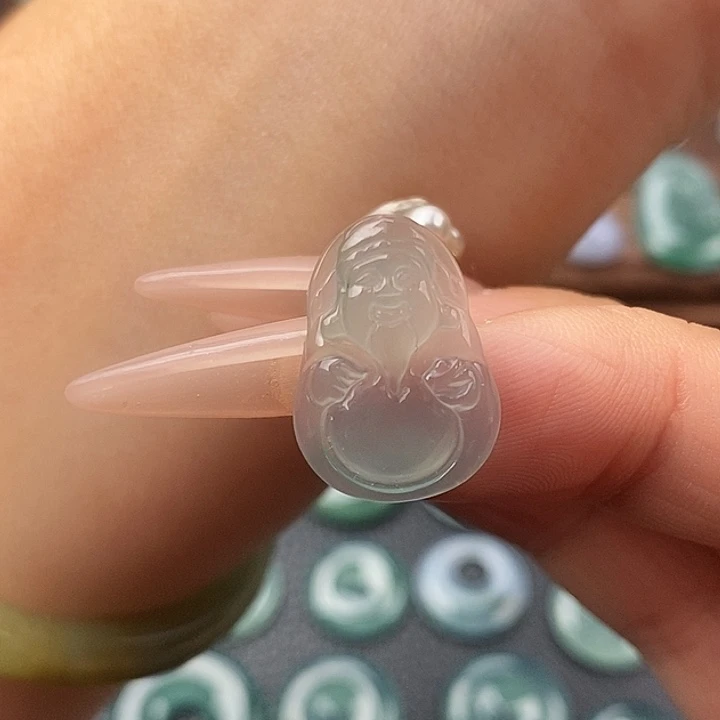 颈饰未镶嵌翡翠财神