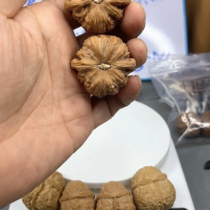 文玩核桃把件T*白狮子