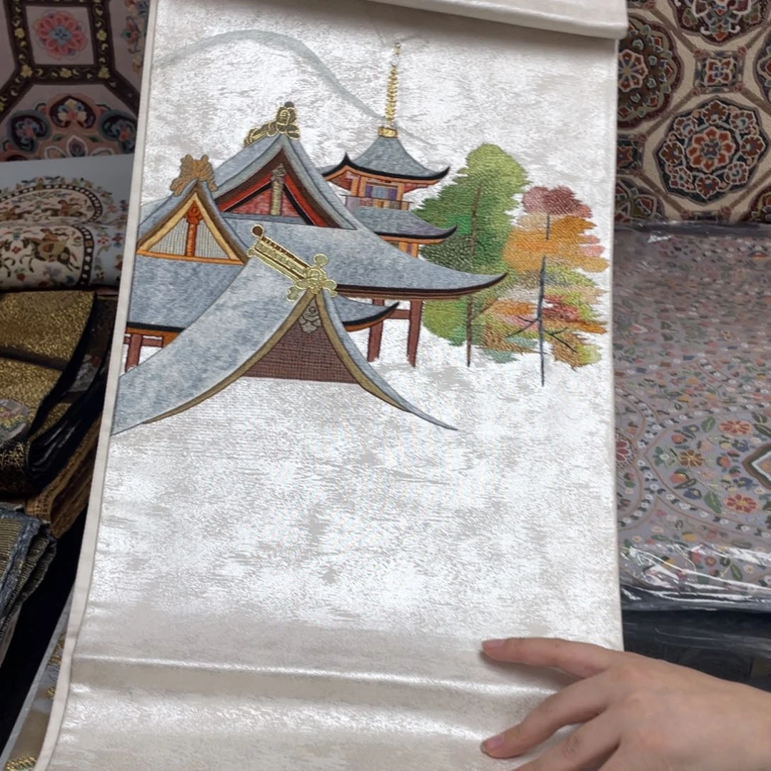 刺绣唐锦西阵织正绢面料