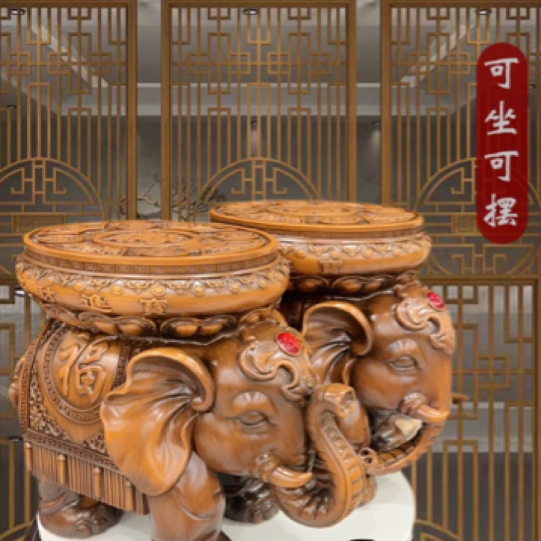（招财进宝象凳）高档大气居家象鼻子上下鼓凳乔迁新居送礼佳品推荐