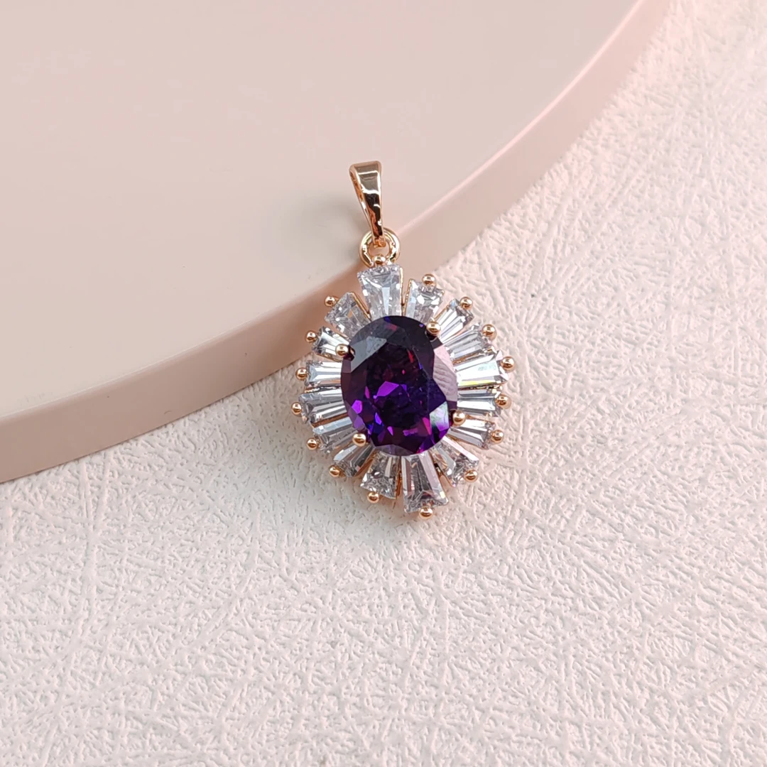 XUPING/旭平首饰 合金合成锆石吊坠 春日焕新时尚 GDJ X000951217