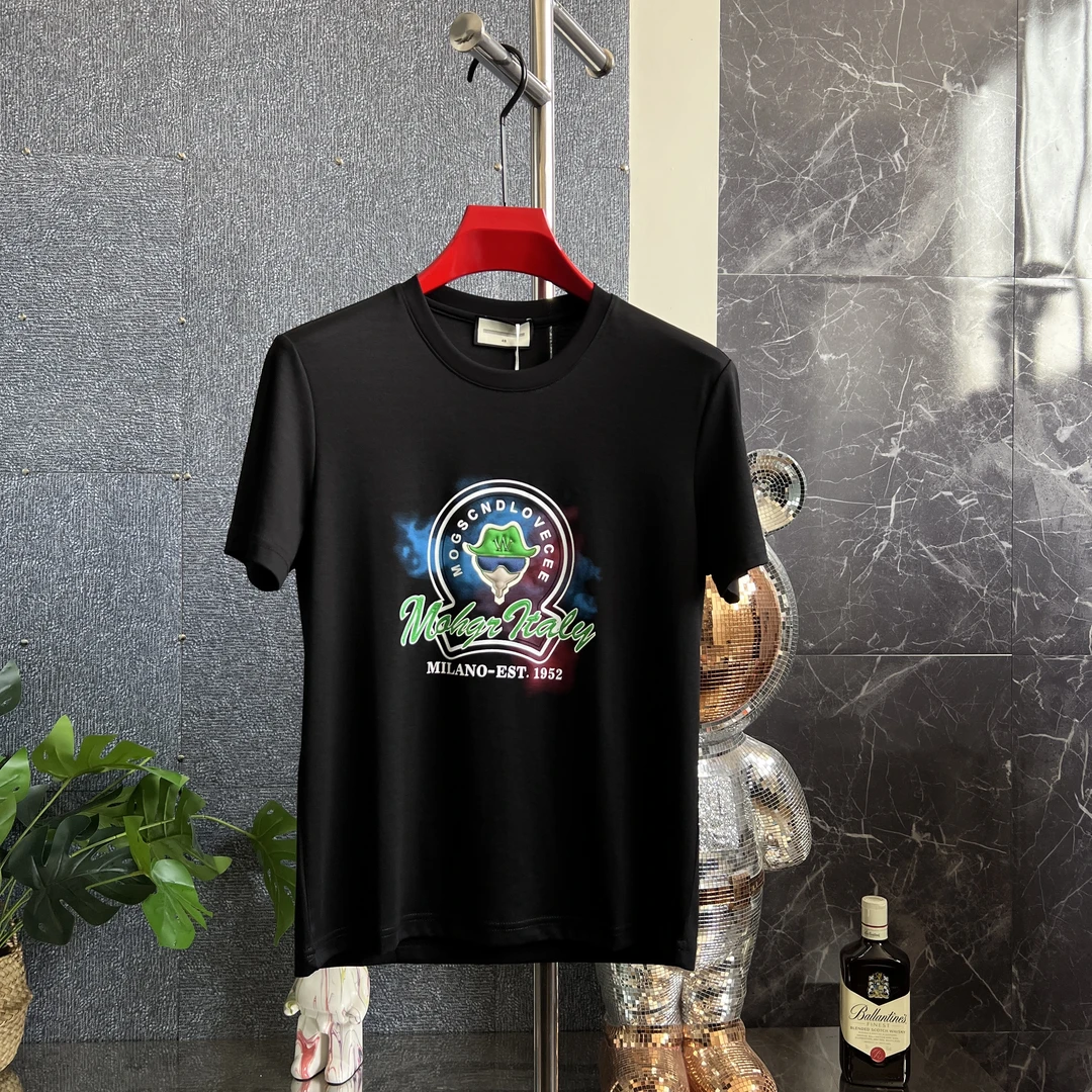 欧品男款夏季新款个性春夏潮流休闲百搭时尚圆领字母短袖 2572