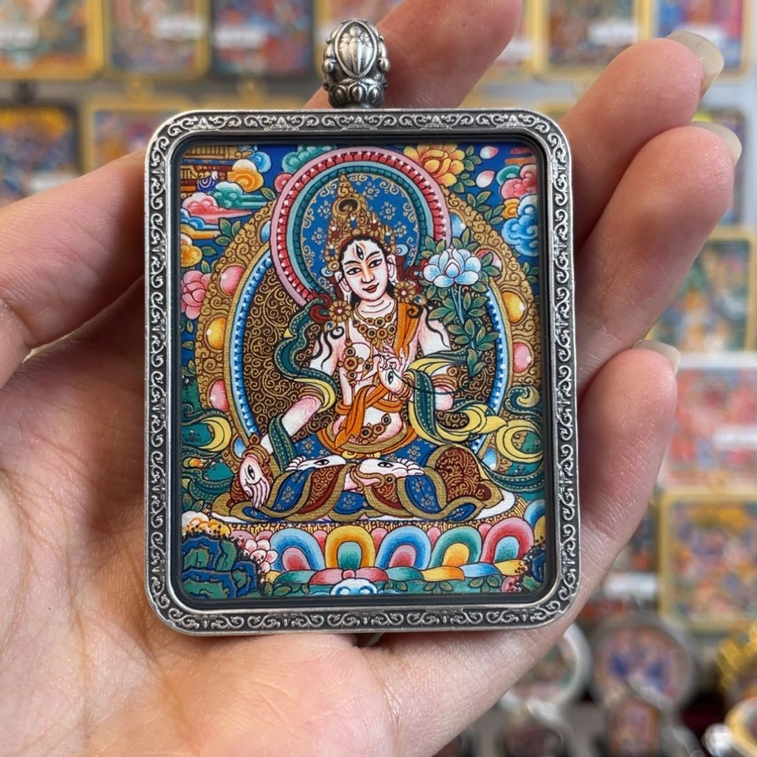 无***忌吊坠小鱼热贡手绘艺术