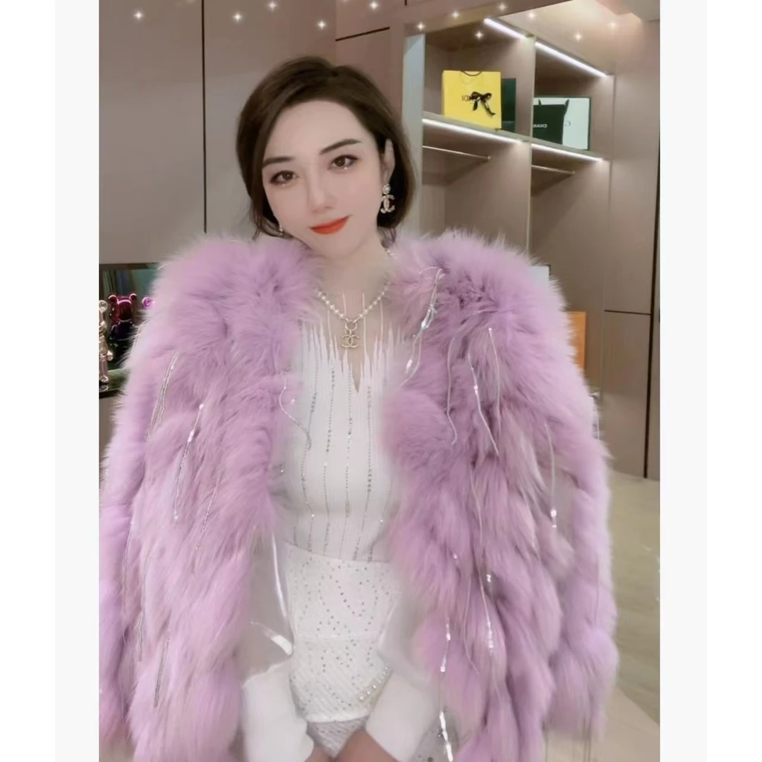 【贵妇】重工钉珠轻奢百搭显瘦针织开衫外套女