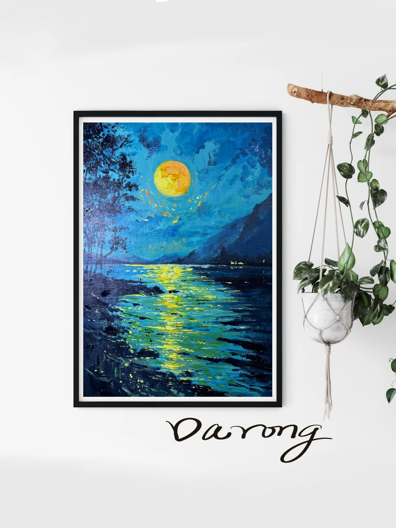 纯手工丙烯装饰画