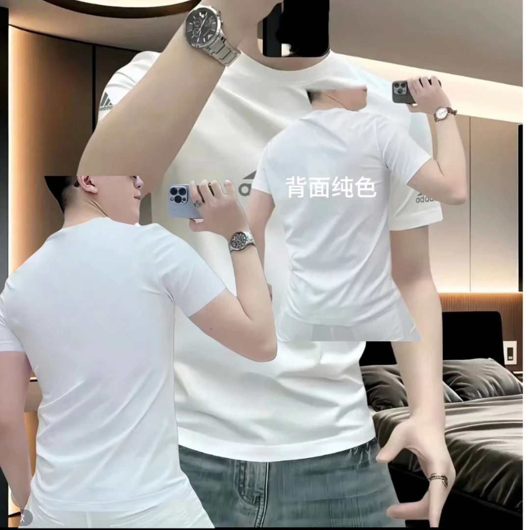 夏季ins潮牌街头宽松圆领纯棉上衣美式痞帅重磅短袖T恤青年男女款