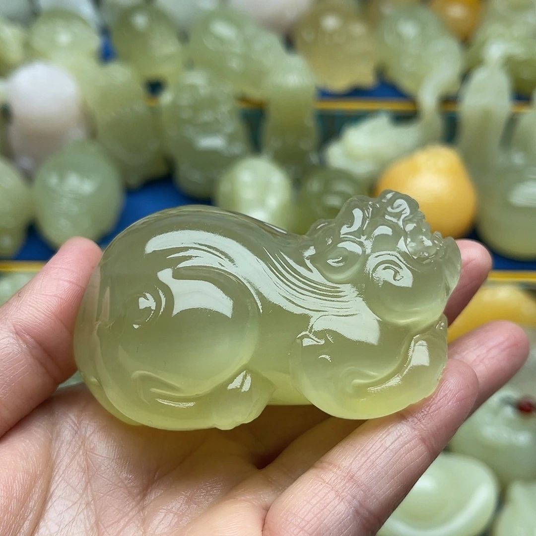 玉天然桌面小摆件