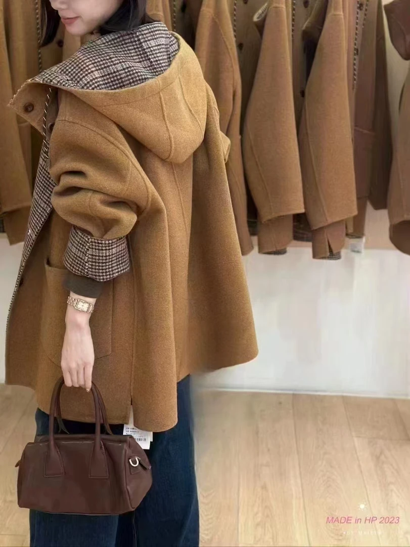 2025羊绒百搭韩版高端羊绒大衣12328