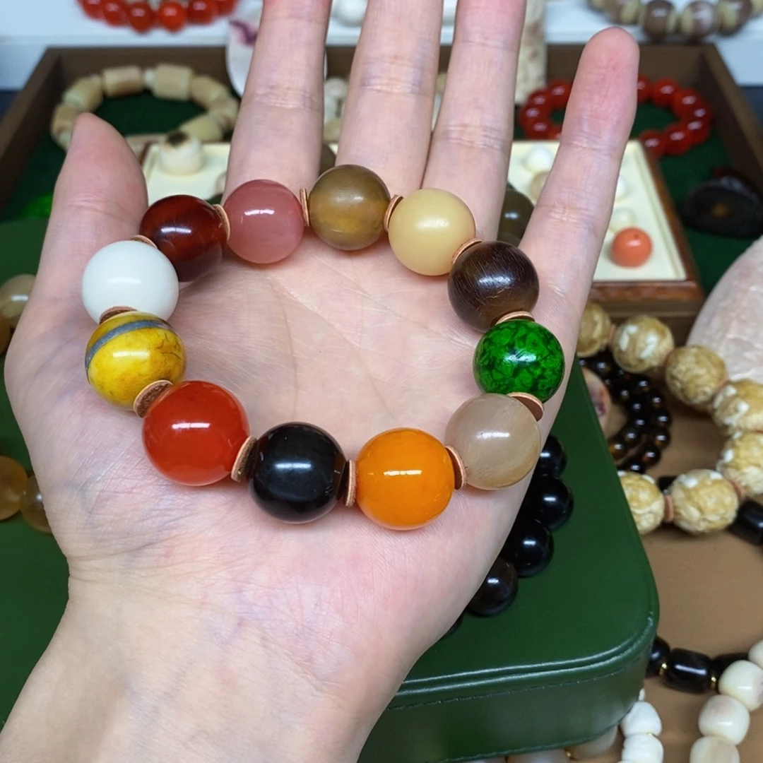树脂纯铜❣****18mm多宝手链