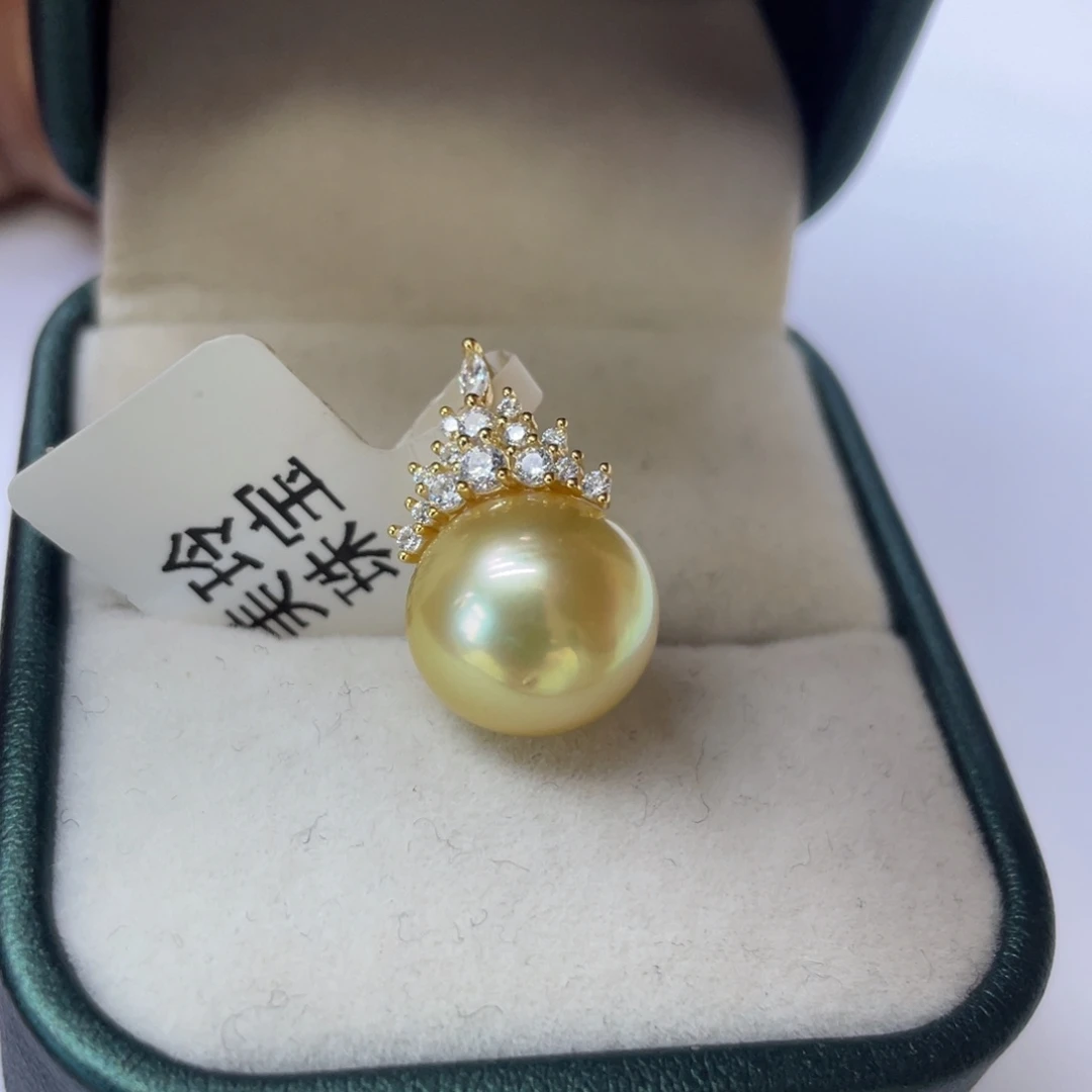 颈饰银S925镶嵌海水珍珠12-13