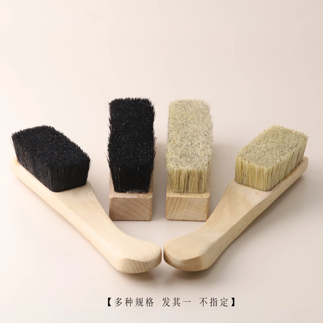 S2048老五定制猪鬃刷毛刷文玩手刷盘玩保养刷子（颜色多样发其一）