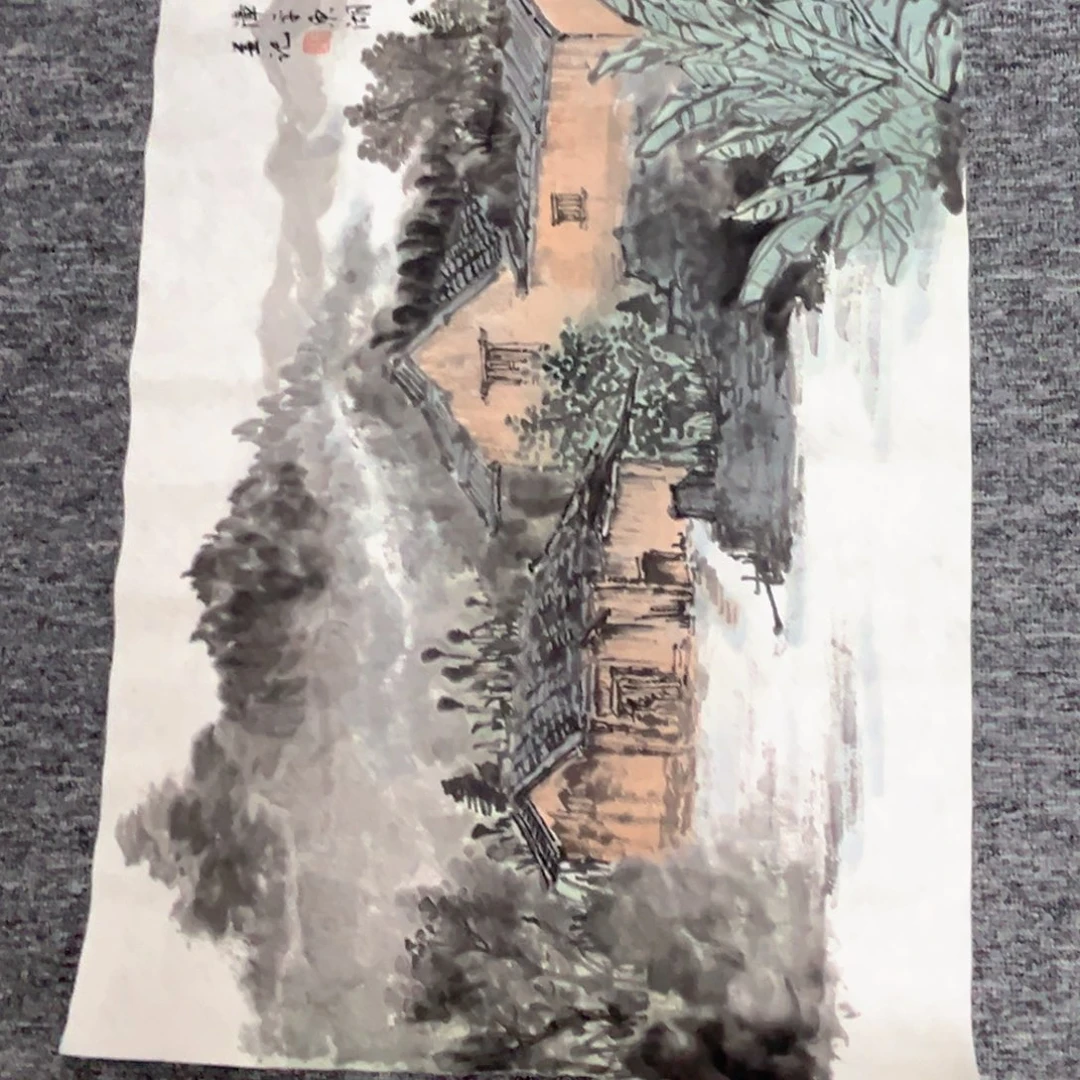 至***元国画绘画作品多次参加国内外