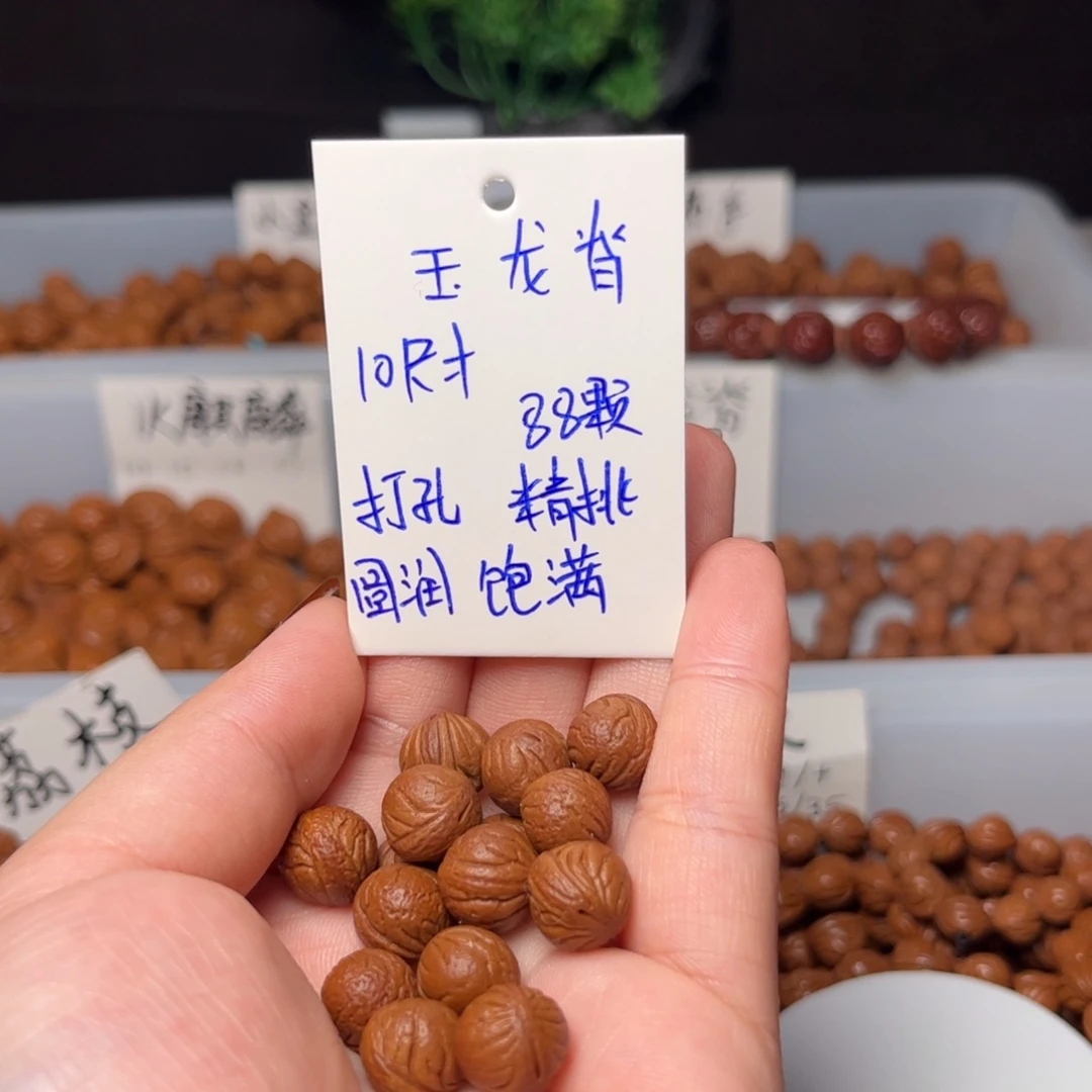 刁***间桃核吊坠10尺寸玉龙脊