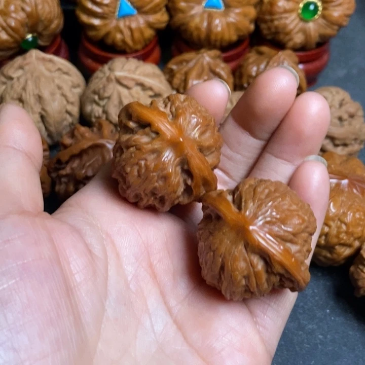 文玩核桃把件磨盘山927