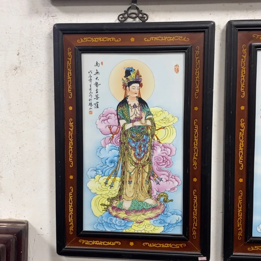 瓷片70*50 景德镇瓷板画柴窑烧制