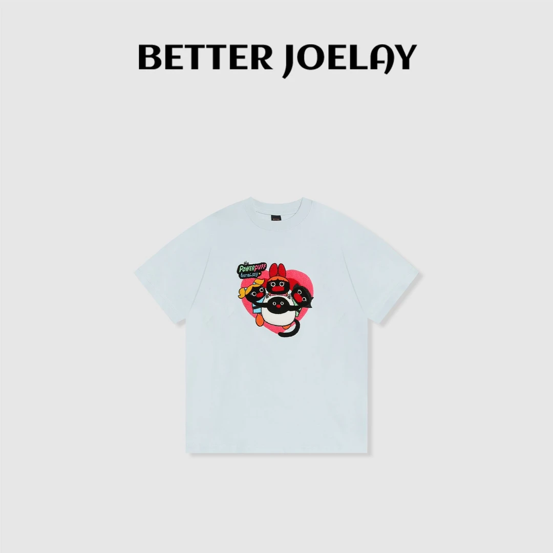 BETTERJOELAY -小版【小地蛋】百搭T恤短袖休闲圆领时尚KH1828