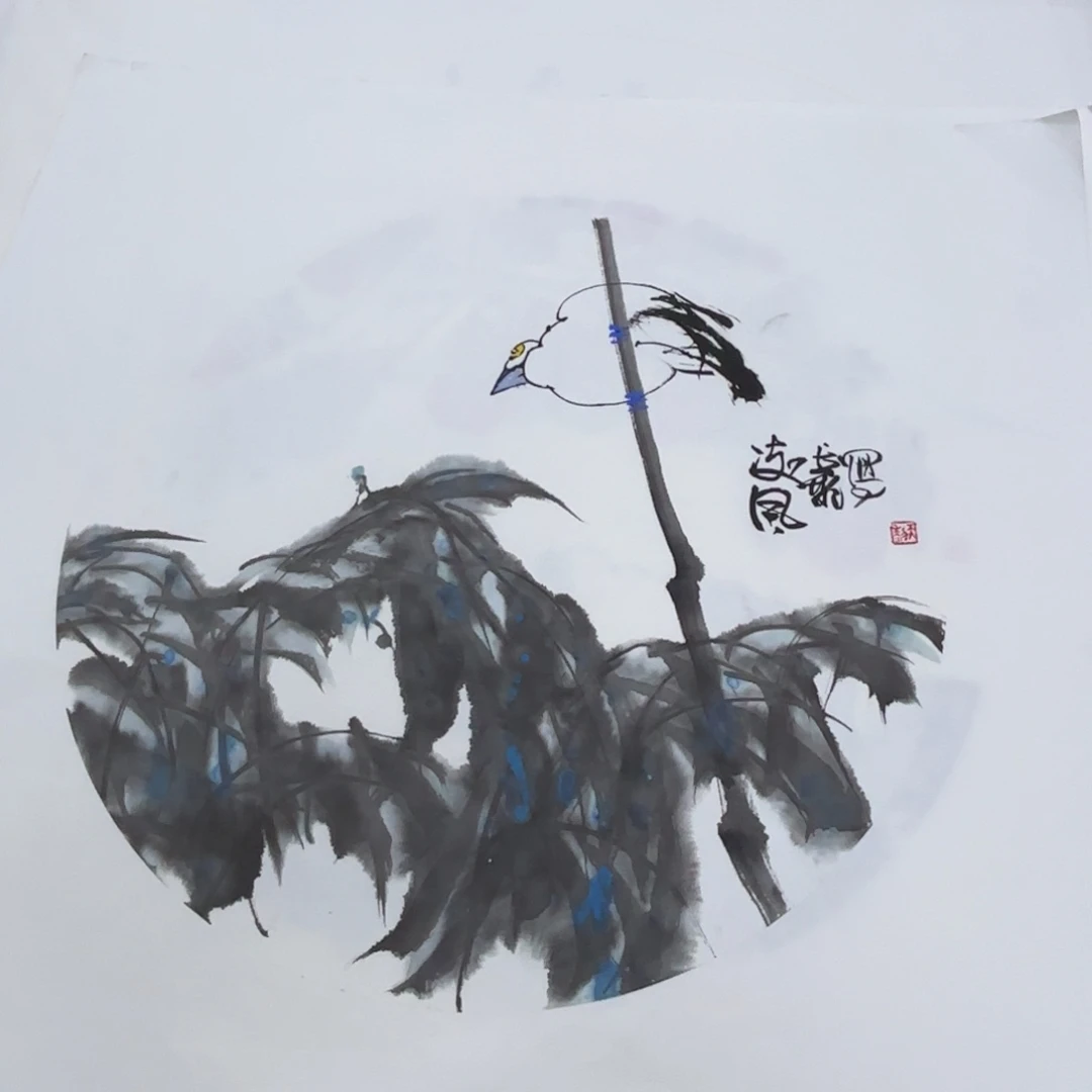 国画国画老师作品刘