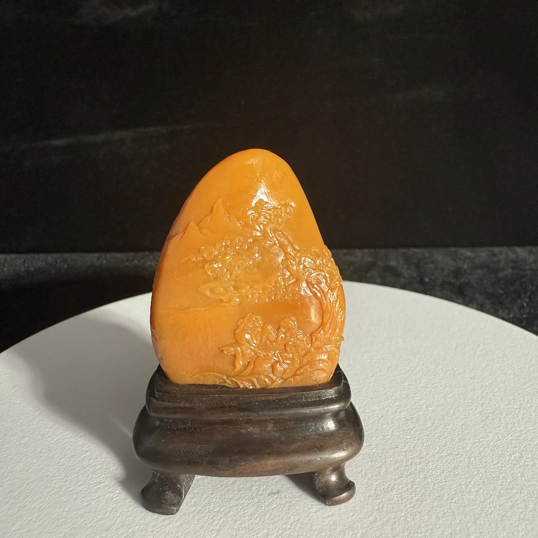 lot1102寿山田黄石福如东海80g