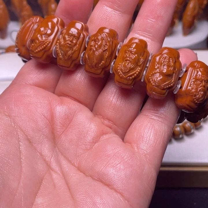 橄榄核手串罗汉手牌