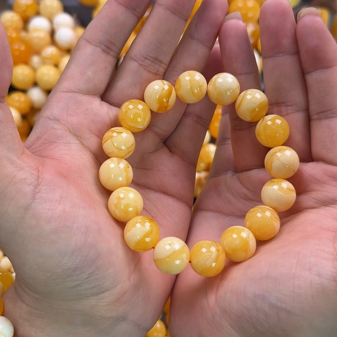 蜜蜡未镶嵌珠宝奇石同料15mm