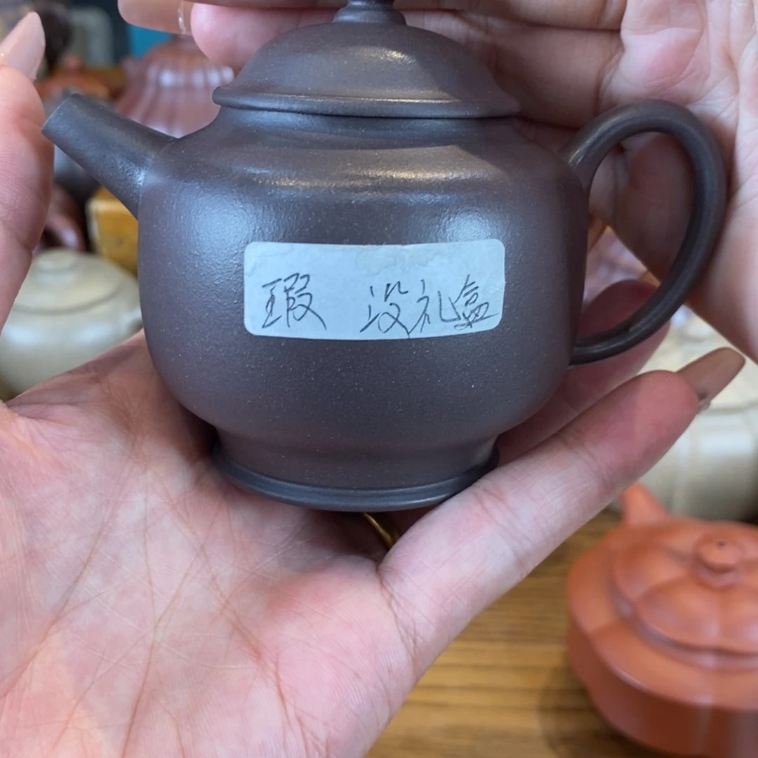 茶壶紫砂原矿泥料手工壶直播间