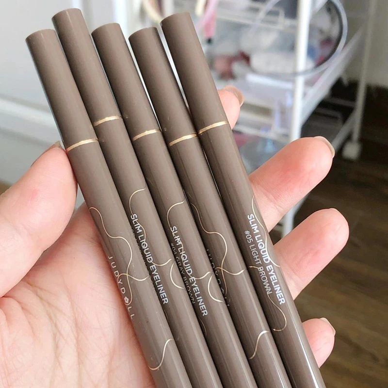 【直播正品】橘家眼线液笔极细防水不晕染防汗持久