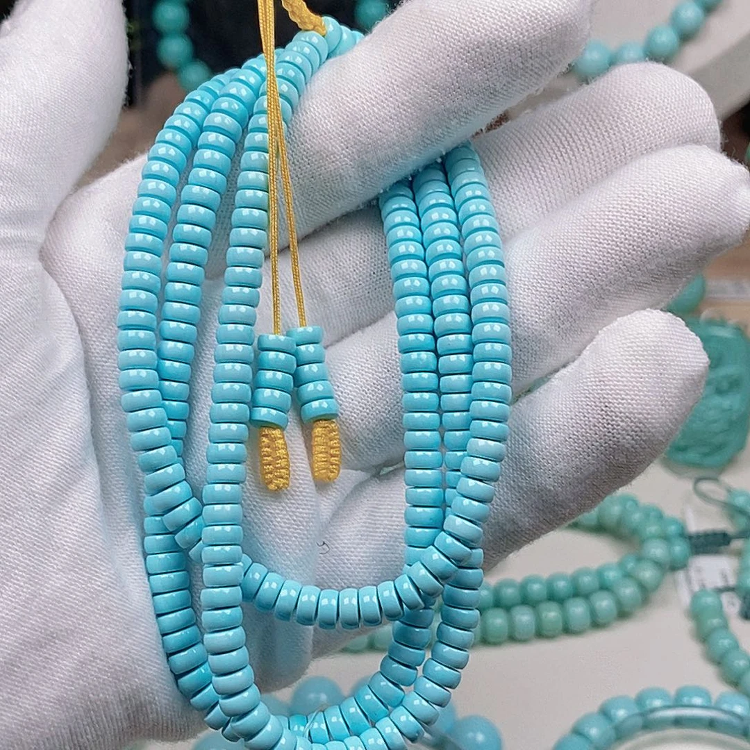 绿松石银S925镶嵌新款