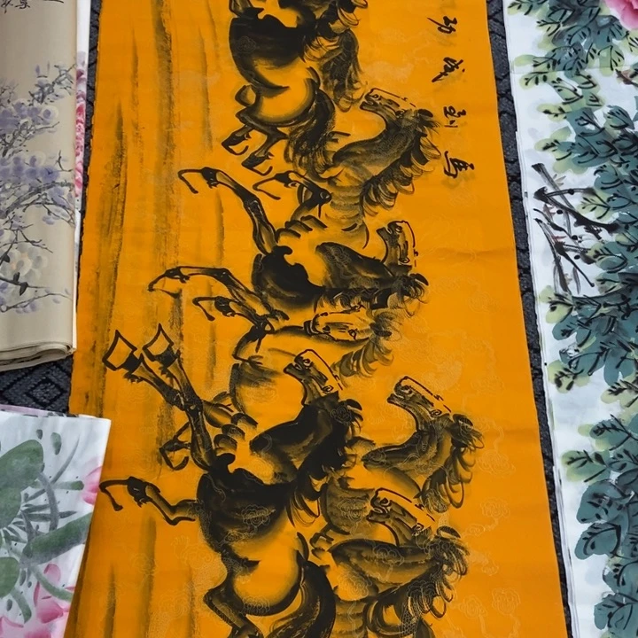 枕书斋画廊的直播间