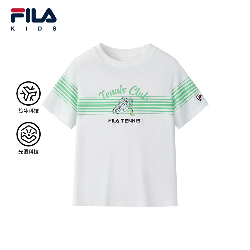 【旋冰科技】FILA斐乐儿童夏季新款小童运动潮流短袖T恤K11B533103F