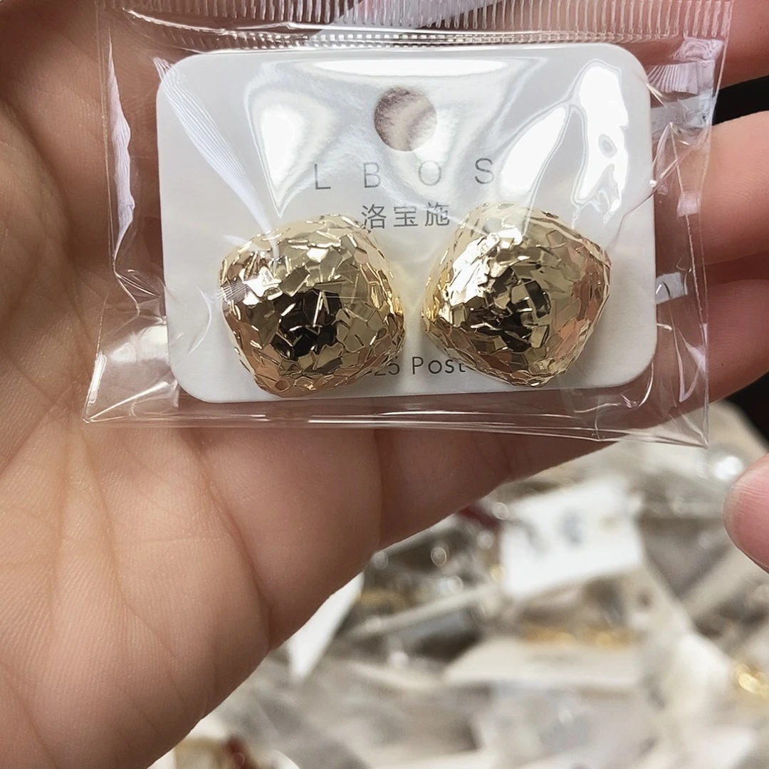 锆石铁合金合金耳钉