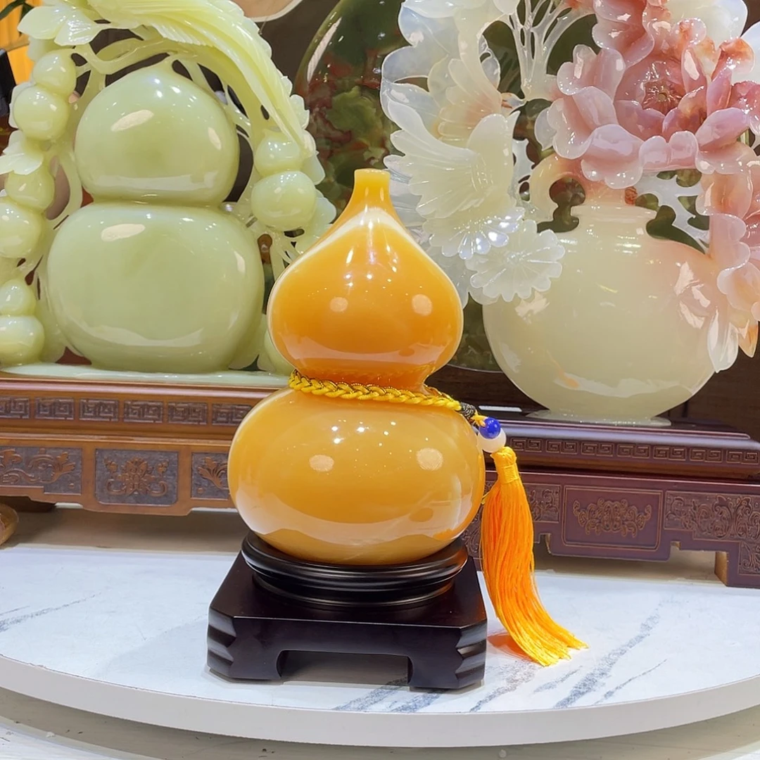 玉葫芦精品天然玉石摆件