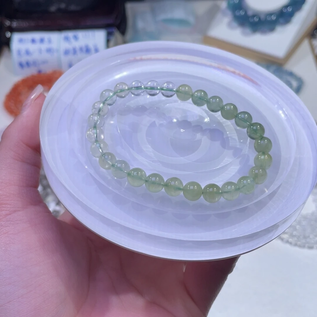 未镶嵌手链水晶渐变葡萄石6+
