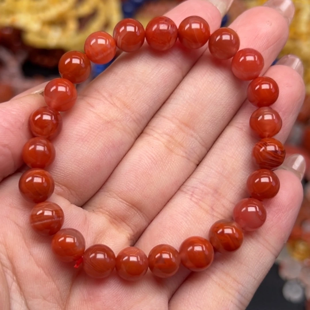 南红玛瑙未镶嵌手链