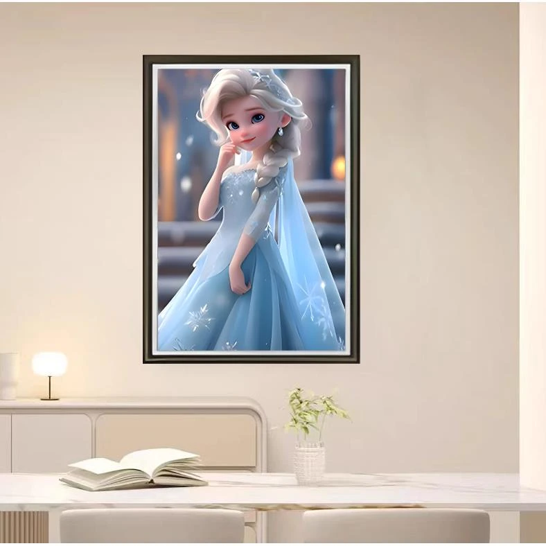 [喜宅家艺]Q277艾莎时尚餐厅客厅床头轻奢画装裱实物鎏金画装饰画