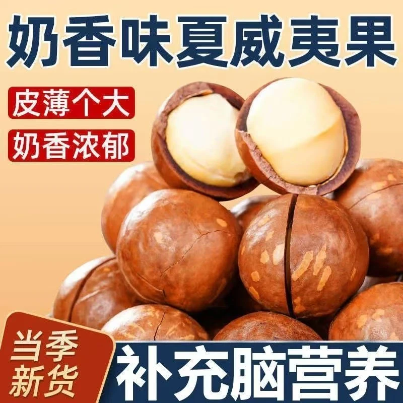 夏威夷坚果袋装奶香味果干果过年零食姐夏威夷果奶味大果送开果器