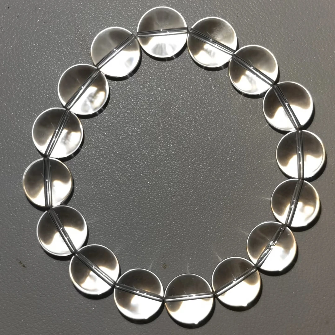 100%巴西天然2A级全净体白水晶手链手串男女东海水晶天然水晶手链