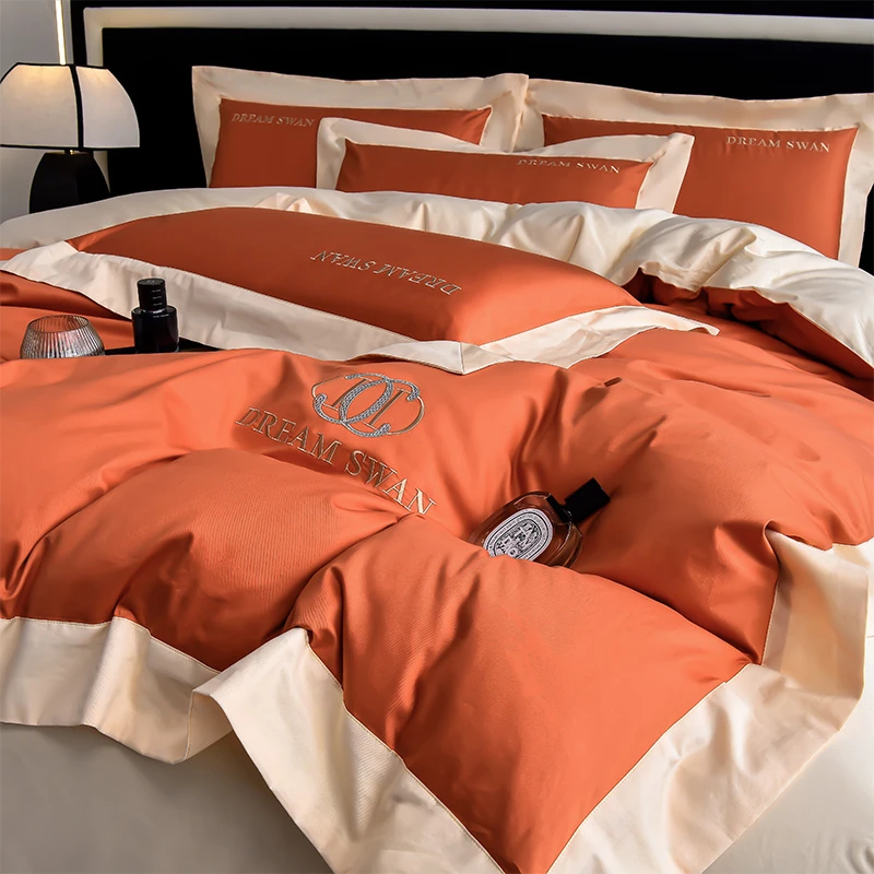 欧式高档床上四件套轻奢高端2025新款四季通用裸睡轻奢高级感被套