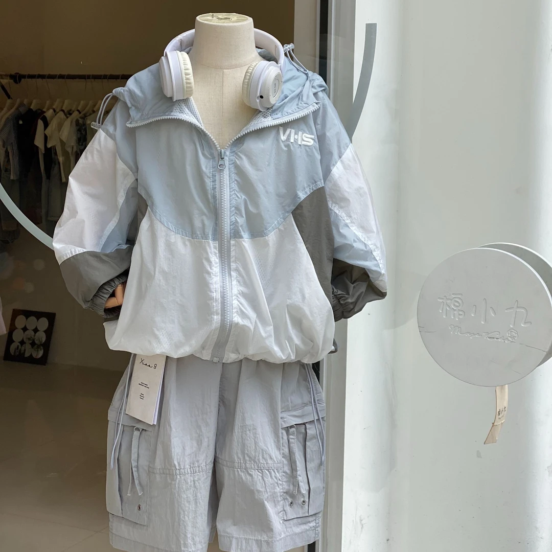 棉小九 儿童拼色防晒衣（中童）552200