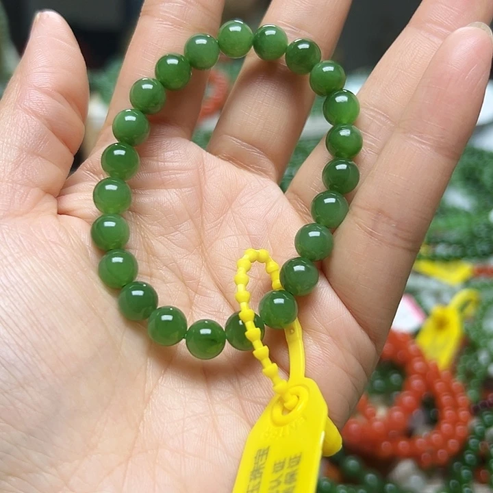 和田玉（碧玉）未镶嵌手链