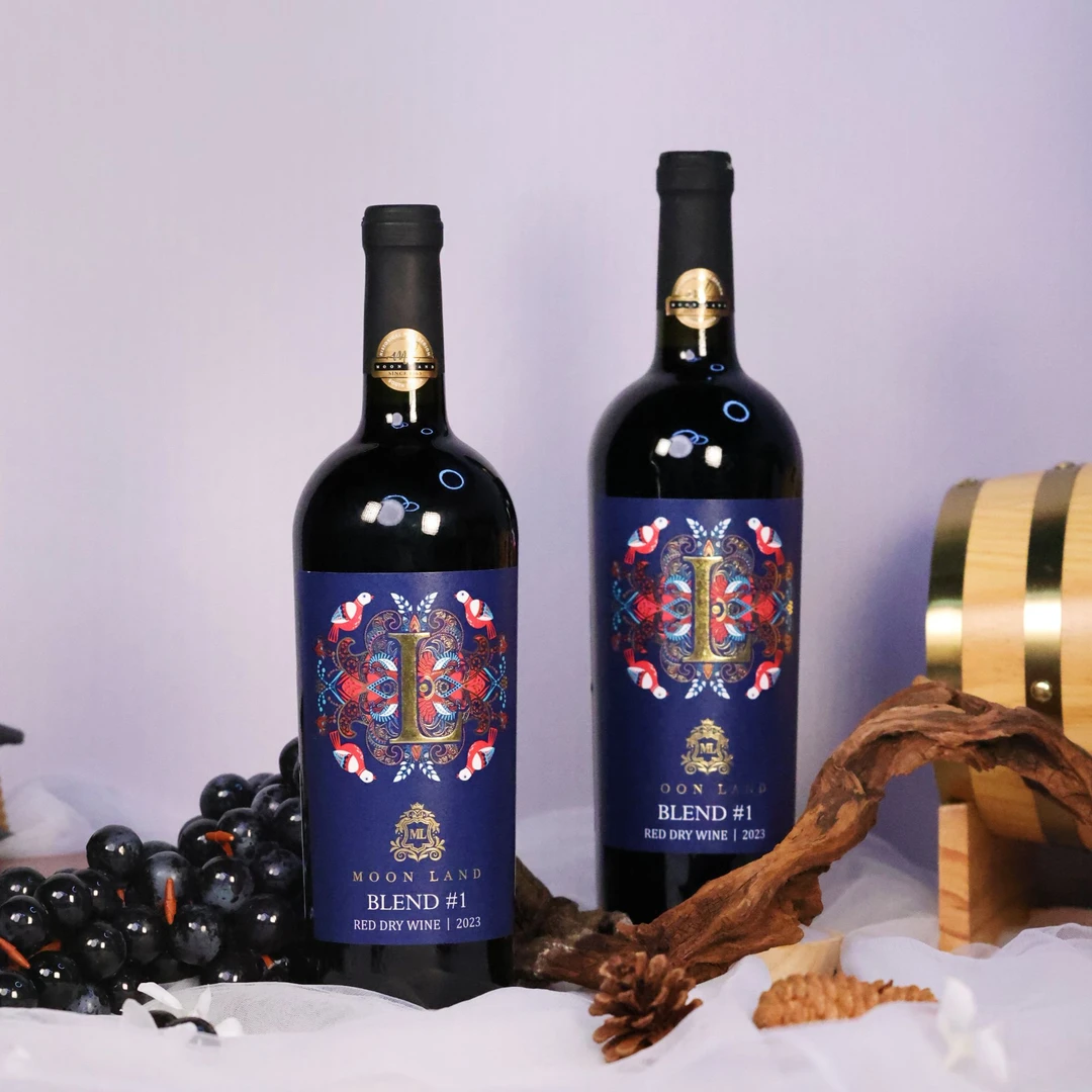 【 俄罗斯进口】 木莱特 蓝鸟干红葡萄酒 750ml*2   14度