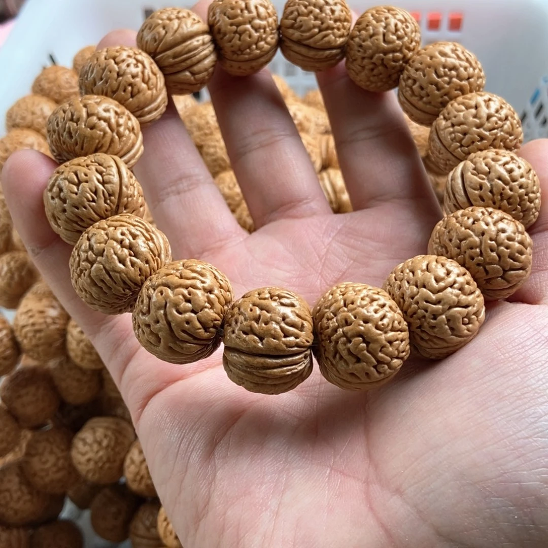桃核手串经典脑纹苹果园桃核手串21-23