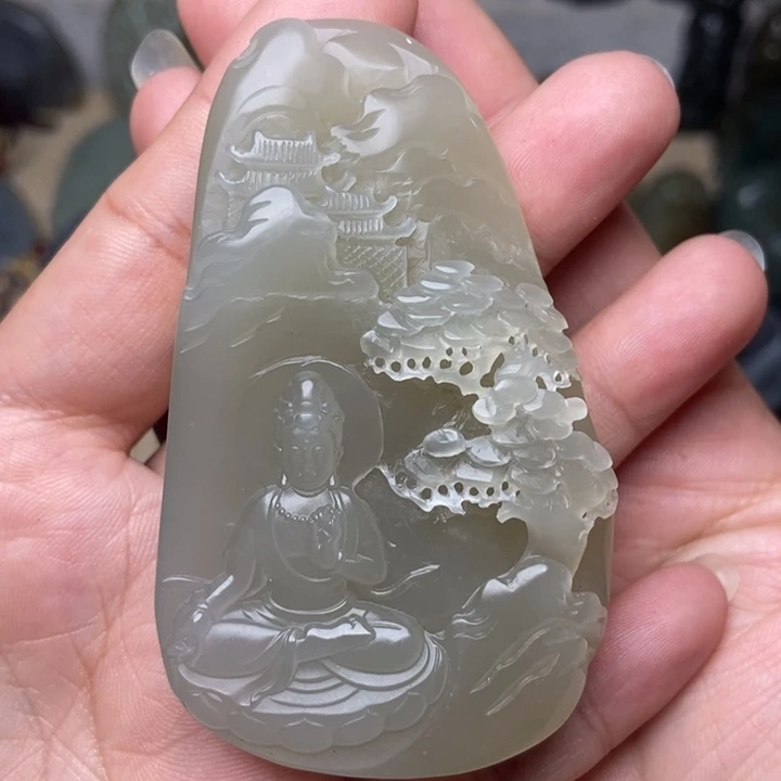 和田玉和田玉未镶嵌来*堂